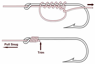 How to snell a hook for snapper 