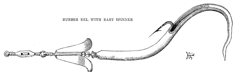 Rubber Eel with Baby Spinner